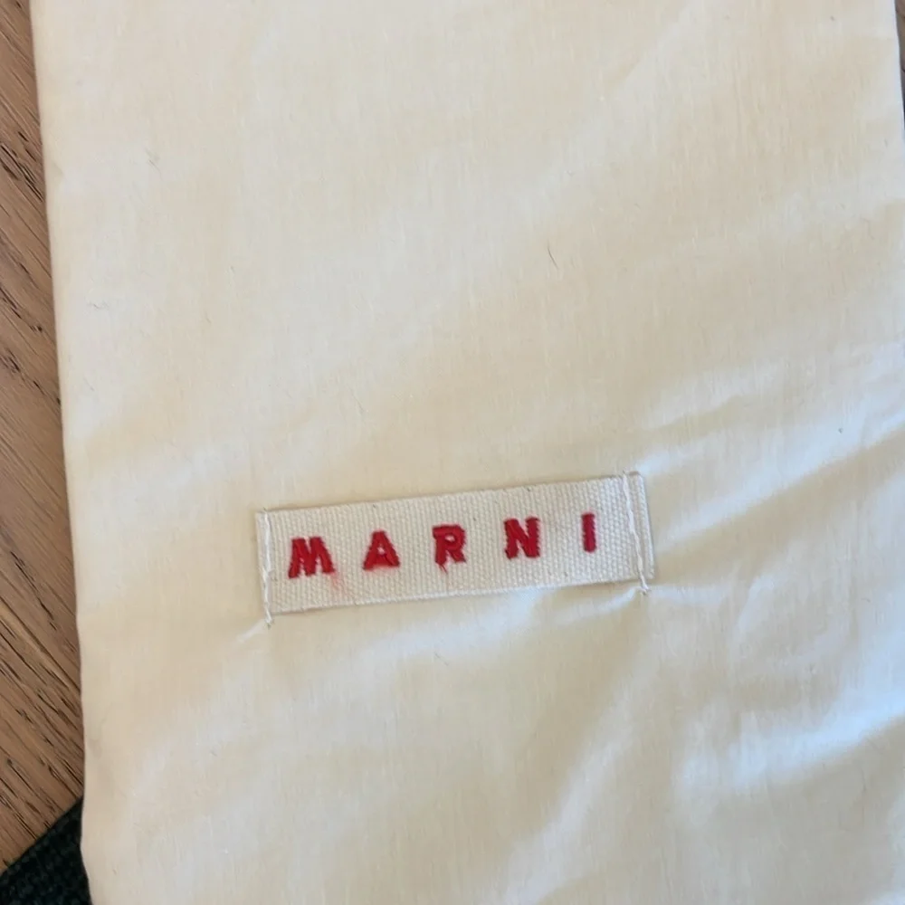 MARNI Woven Market bag with dust bag - Picture 2 of 3